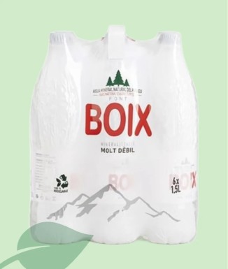 Aigua Fontboix Pack 6 x 1,5 L | Mineralització Dèbil i Lleugera