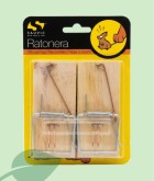 Ratonera de Fusta Sauvic Petita | Pack 2 uts | Eficàcia Clàssica