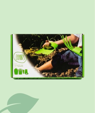 Kit Jardinería Infantil EHANDS | 3 Herramientas Reales + Bolsa