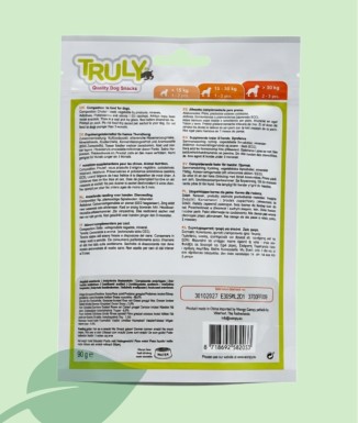 Truly Slices de Pollastre per a Gossos 90 g | Snacks Tendres