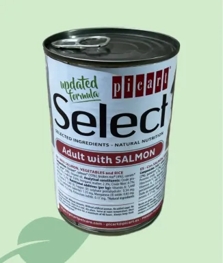 PICART Dog Lata 400 g Salmón – alimento húmedo perros adultos