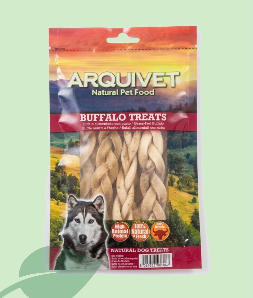 Arquivet Pell de Búfal Trenada 12 cm | Pack 5 unitats