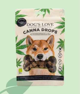 Dog's Love Canna Drops Bio Aves de Corral 150 g | Snack Canino