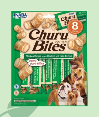 Inaba Churu Dog Bites de Pollastre amb Tonyina 8 Packs | Bocadins