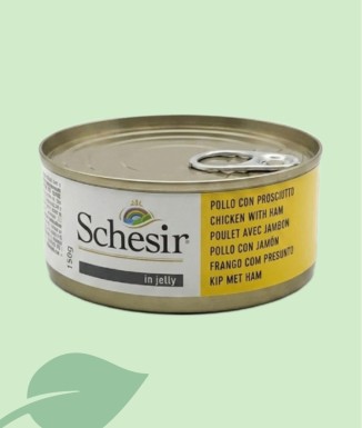 Schesir Dog Pollo con Jamón 150 g | Comida Húmeda Perros