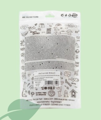 Hobbit Alf Potes de Pollastre Naturals 250 g | Snack Gossos