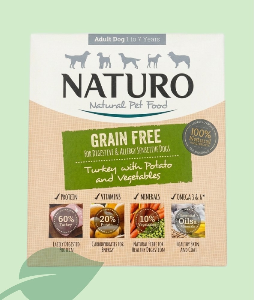 Naturo Dog Adult Grain Free Pavo con Patata 400 g | Tarrina