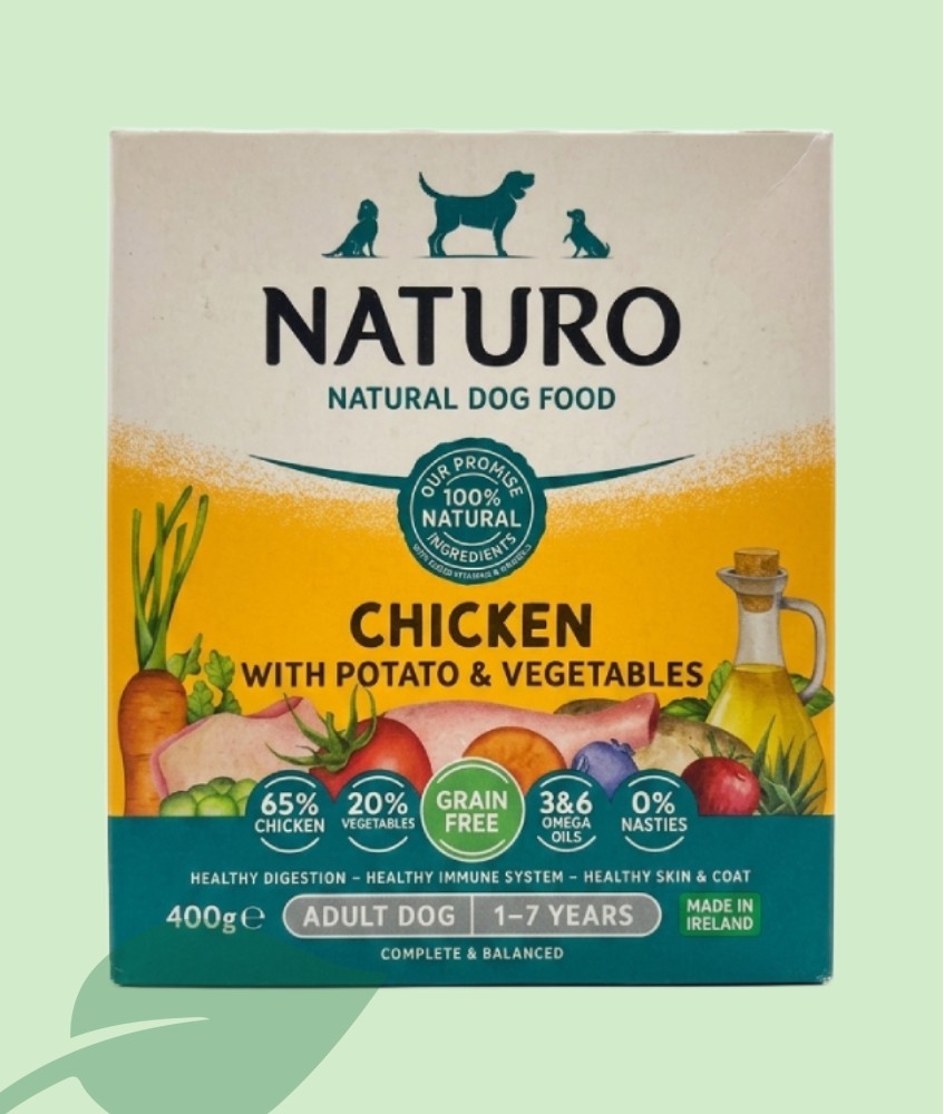 Naturo Dog Adult Grain Free Pollastre amb Patata 400 g | Tarrina