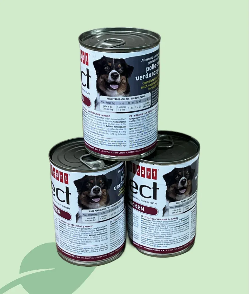 PICART Dog Lata 400 g Pollo – comida húmeda perros adultos