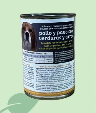 PICART Dog Light Llauna 400 g – menjar humit light gossos adults