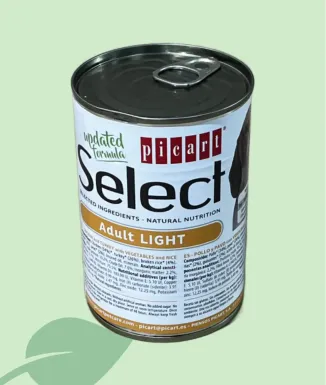 PICART Dog Light Llauna 400 g – menjar humit light gossos adults