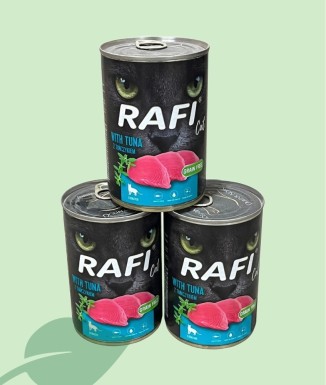 Rafi Cat Paté de Atún 400 g | Comida Húmeda para Gatos
