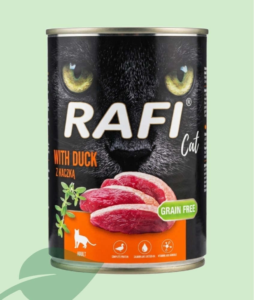 Rafi Cat Paté d'Ànec 400 g | Menjar Humit per a Gats