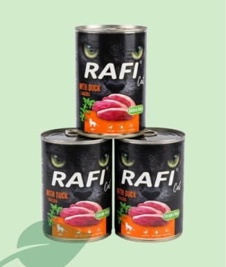 Rafi Cat Paté de Pato 400 g | Comida Húmeda para Gatos