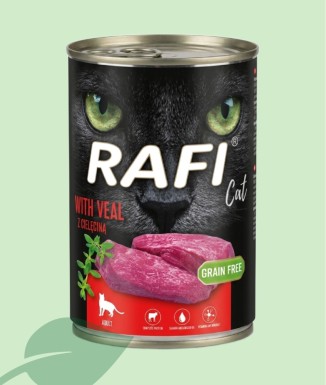 Rafi Cat Paté de Vedella 400 g | Menjar Humit per a Gats