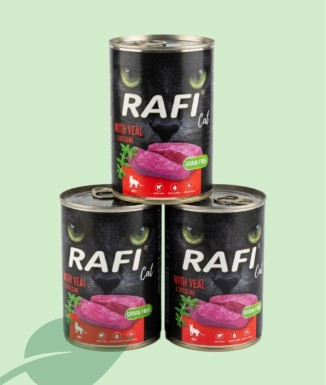 Rafi Cat Paté de Vedella 400 g | Menjar Humit per a Gats