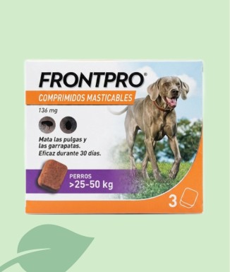 Frontpro Gossos 25-50 kg (3 Comprimits) | Antiparasitari Oral
