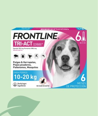 Frontline Tri-Act Gossos 10-20 kg (6 Pipetes) | Envàs Semestral
