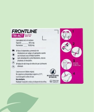 Frontline Tri-Act Perros 40-60 kg (6 Pipetas) | Envase Semestral