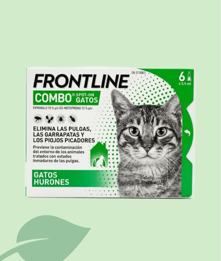Frontline Combo Gatos (6 Pipetas) | Antiparasitario Completo