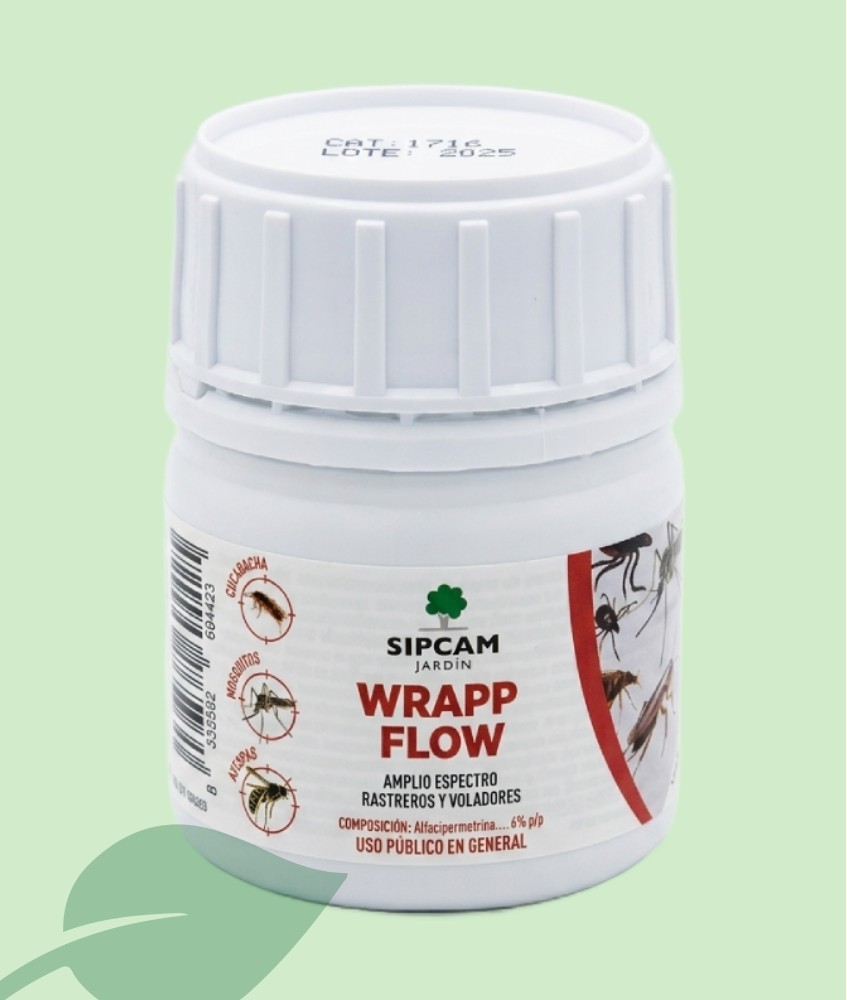 L'insecticida concentrat Sipcam Wrapp Flow de 100 ml trasllada el coneixement dels tractaments professionals de control de plagu