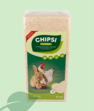 Chipsi Classic Lecho Virutas Madera Natural | 3,2 kg y 20 kg