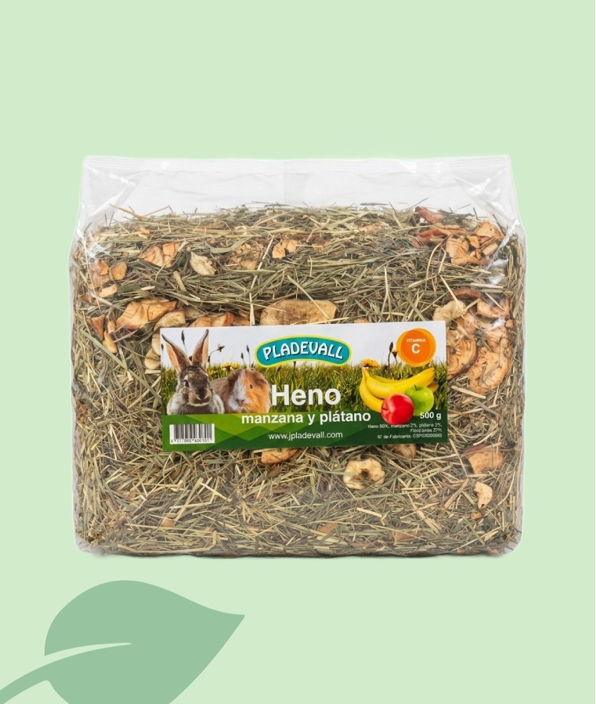 Pladevall Heno con Zanahoria 500 g | Para Conejos y Roedores