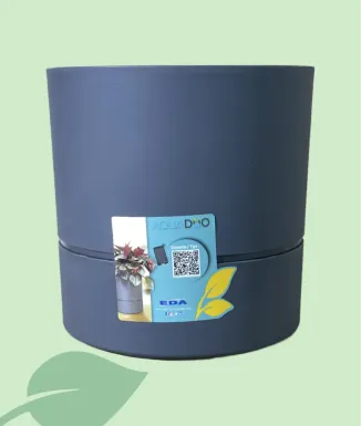 Maceta Aquaduo Reserva Antracita – Maceta con reserva de agua