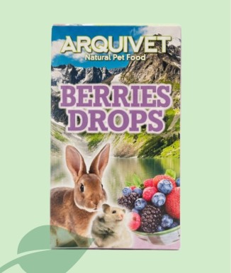 Arquivet Berries Drops 65 g | Premio de Frutas para Roedores