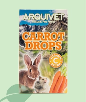 Arquivet Carrot Drops 65 g | Premi de Pastanaga per a Rossegadors