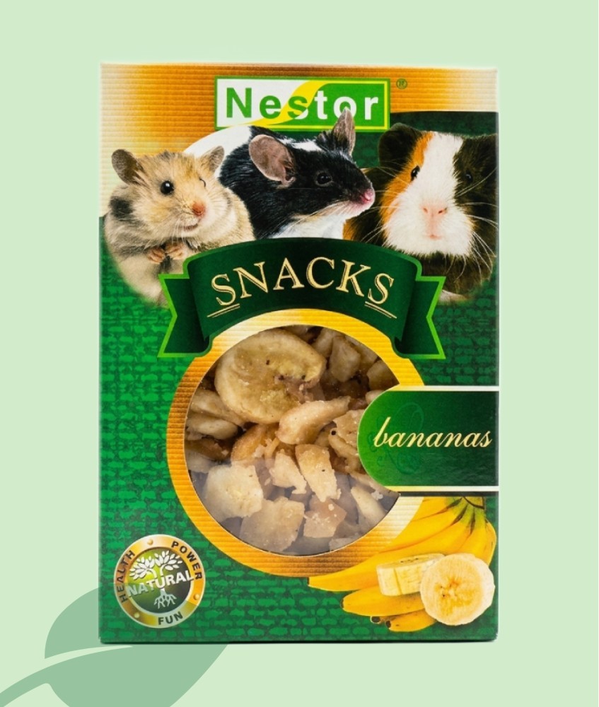 Nestor Snacks Banana Roedores y Conejos | Plátano Deshidratado