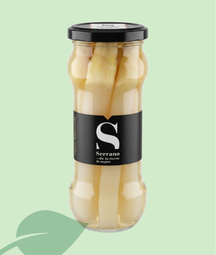 Espárragos de Navarra Extra Serrano 6/8 | Tarro 345g