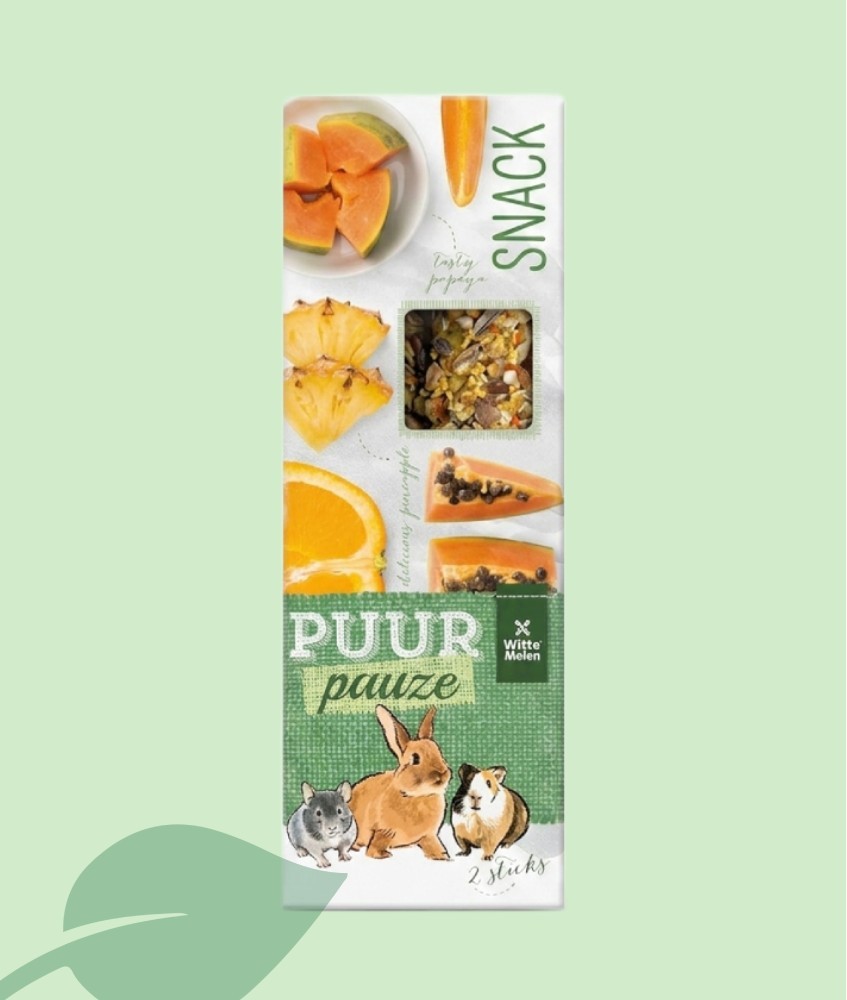 Witte Molen PUUR Pauze Barretes Taronja, Papaia i Pinya 110g