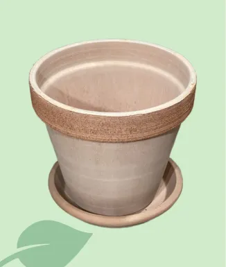 Test grafit terracota amb plat – Ø 23 cm / 25 cm