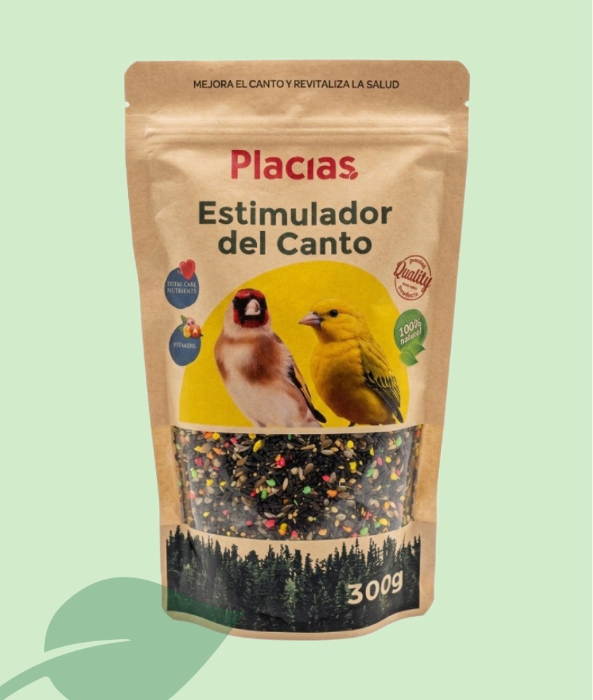 Placias Estimulador del Canto para Aves 300g | Semillas y Vitaminas