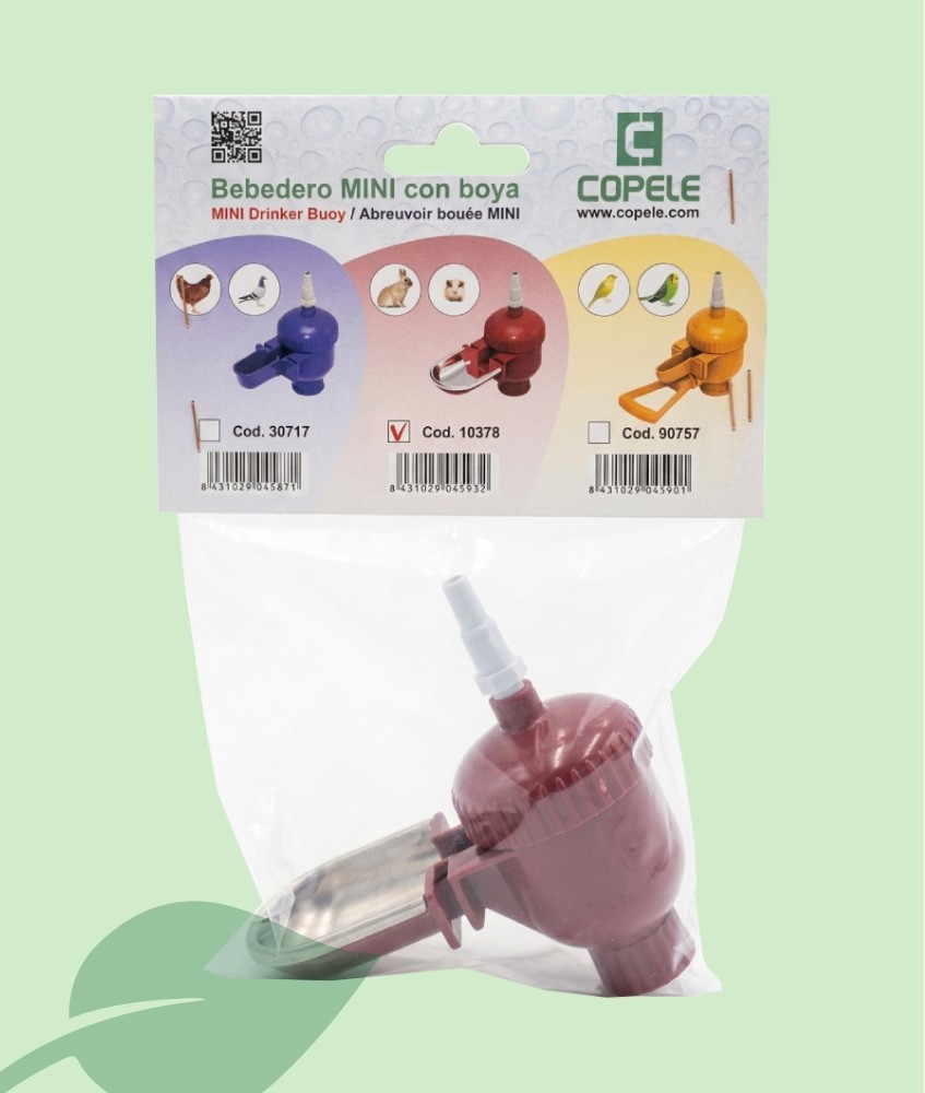 Bebedero MINI con Boya Copele 10378 | Para Roedores y Conejos