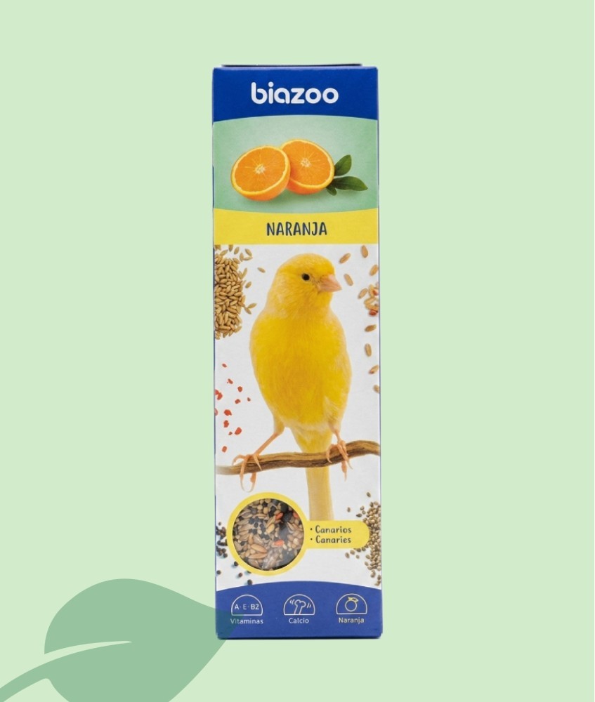 Biazoo Barritas con Naranja para Canarios 60g | Pack de 2 u.