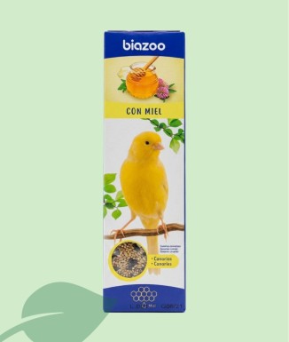 Biazoo Barritas con Miel para Canarios 60g | Pack de 2 u.