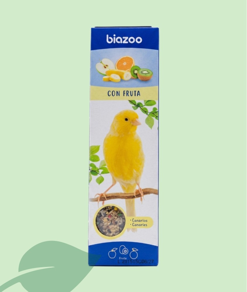 Biazoo Barretes amb Fruita per a Canaris 60g | Pack de 2 u.