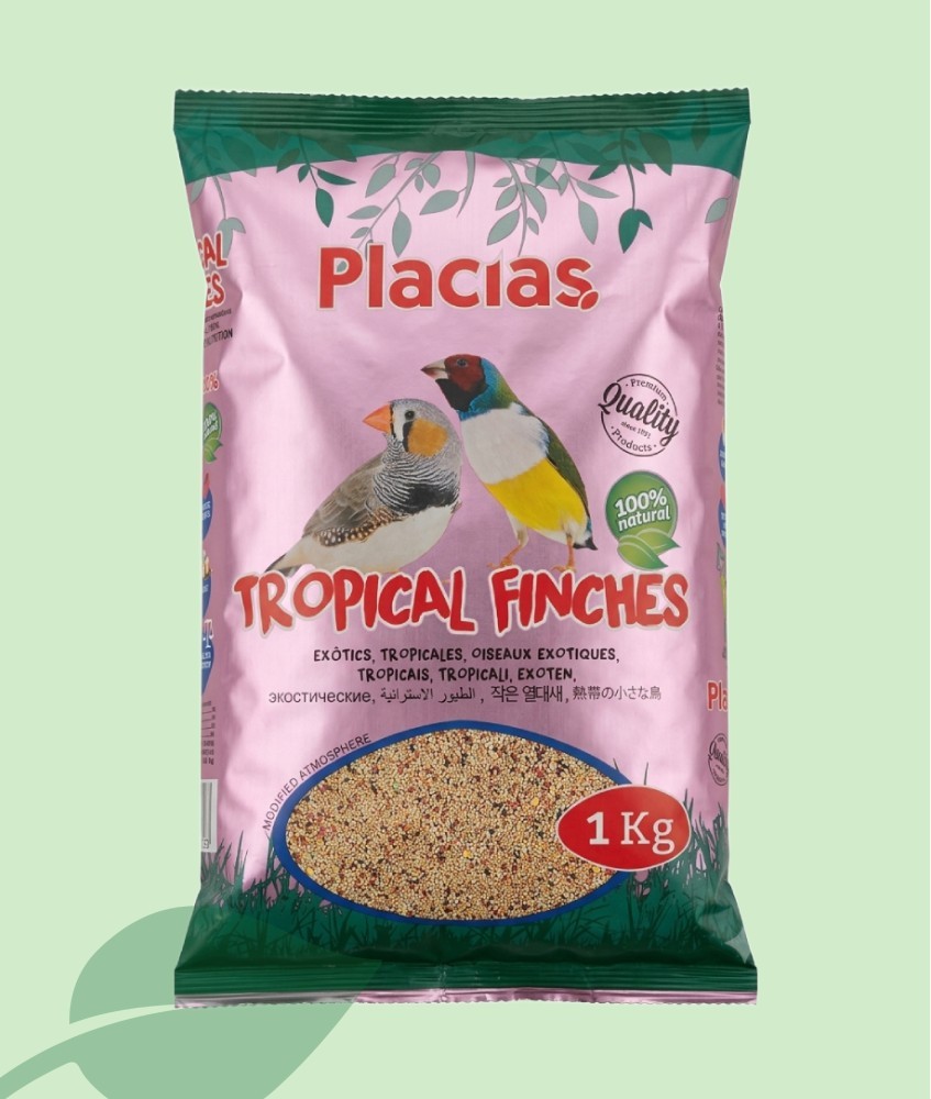 Mixtura Aves Exóticas Placias Tropical Finches 1 kg