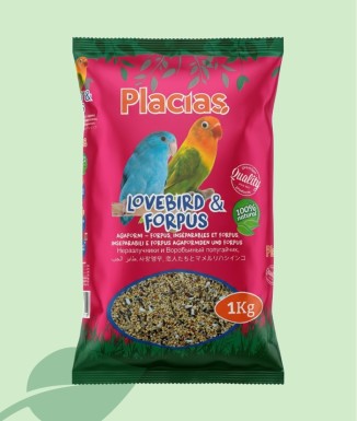 Mixtura Agapornis i Forpus Placias 1 kg | Aliment Natural Premium