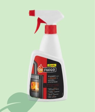 Flower OK Fuego Netejador Vidres Estufes i Xemeneies 500 ml
