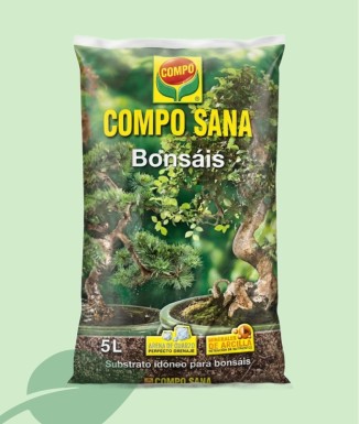 COMPO SANA Sustrato Bonsáis 5 L | Drenaje con Arena de Cuarzo