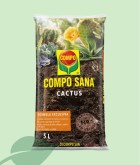 COMPO SANA Sustrato Cactus 5 L | Con Arena de Cuarzo