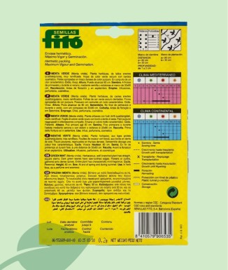 Llavors Menta Verda Fitó 0.2g | Planta Aromàtica Vivaç