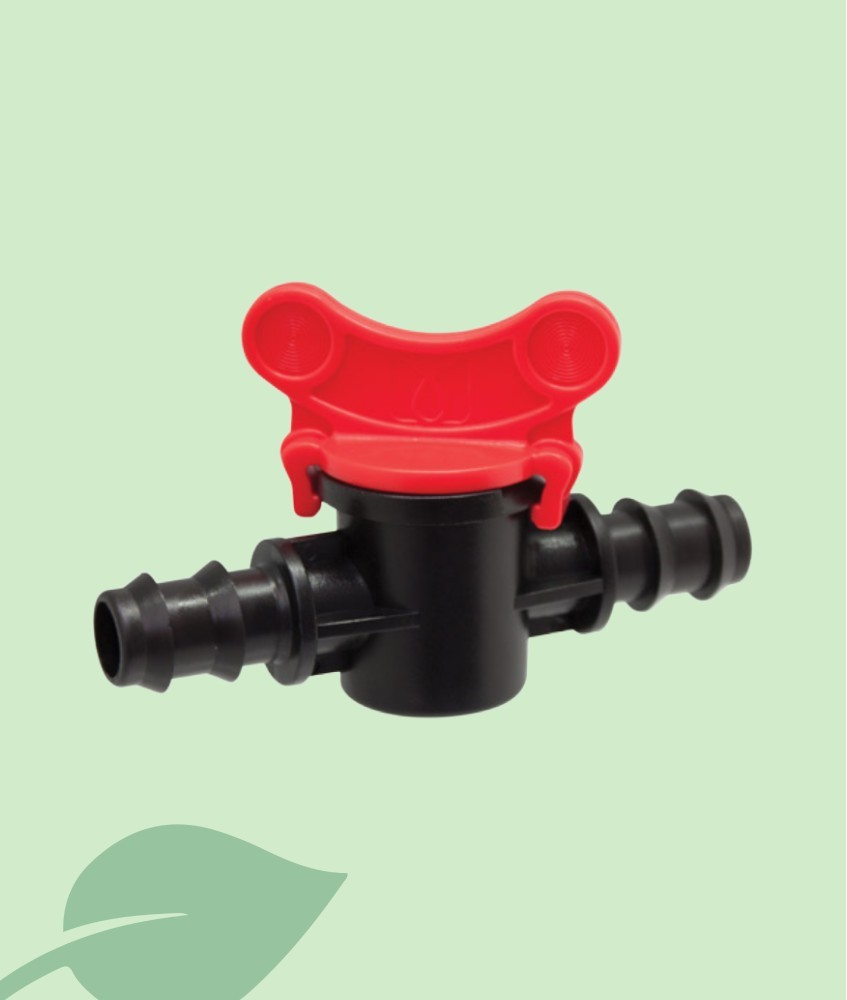 Pack 2 Válvulas de Paso 16mm Aqua Control | Llaves de Goteo Espiga