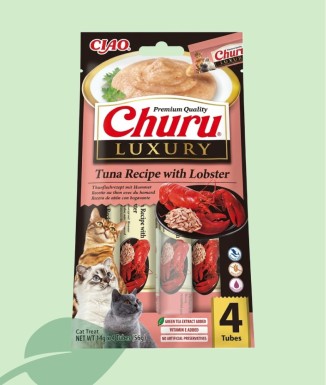 Churu Cat Luxury Atún y Langosta 4x14g | Inaba Gourmet