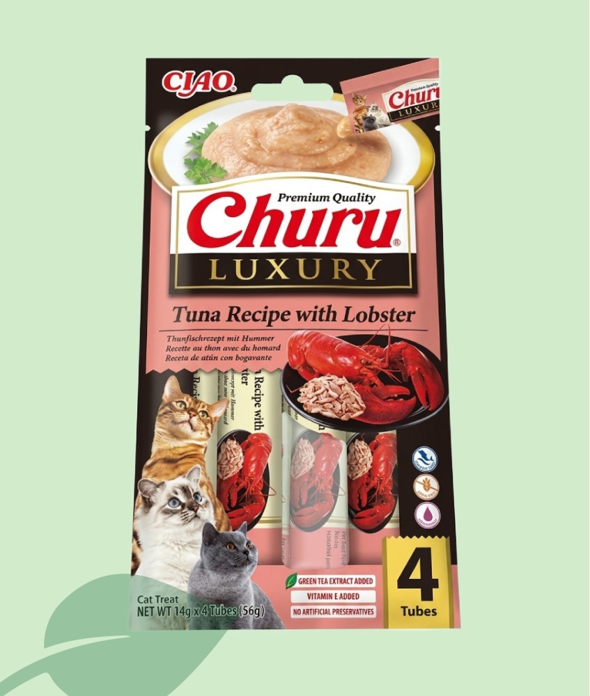Churu Cat Luxury Tonyina i Llangosta 4x14g | Inaba Gourmet