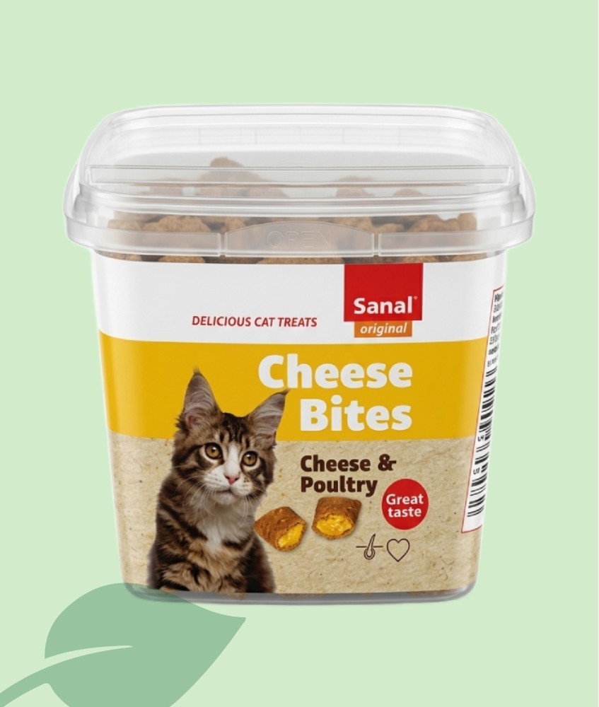 Sanal Fish Bites Salmón 75g | Snack Crujiente para Gatos