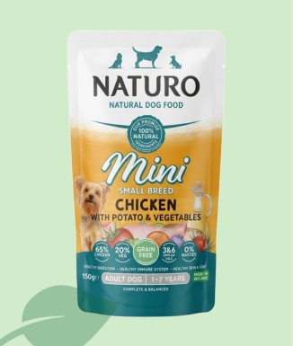 Naturo Dog Adult Mini Pollo y Patatas 150g | Sin Cereales